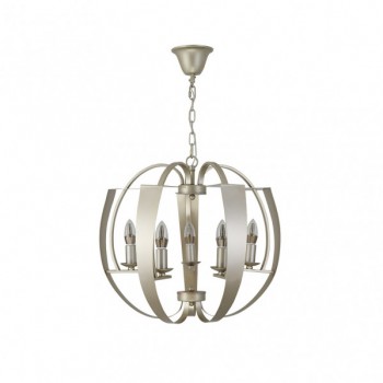 Distribuidor - Lâmpadas Diversas | Lâmpadas Clássicas | COLGANTE CAPUCHINA 5XE14 CHAMPAGNE REGX53X53 CM Ref: 151295076